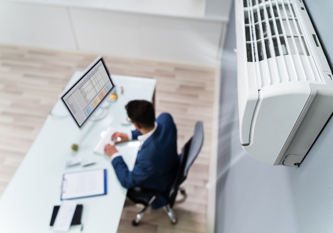 Airco plaatsen in een bureau